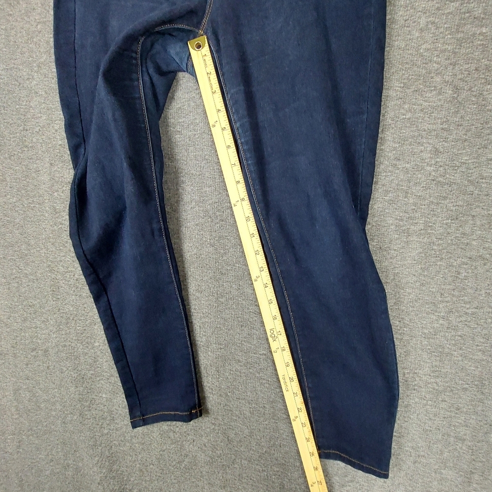 D. JEANS WOMENS BLUE DARK WASH SKINNY SOFT CASUAL SYRETCH DENIM PANTS SIZE 10 - Picture 4 of 9